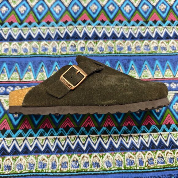 🌟POSH FRESH🌟 Women's Mocha Suede Birkenstock Boston Shoes - Narrow Fit - Picture 4 of 5